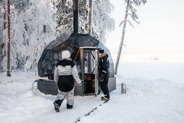 Arctic Magic: Santa's Village, Snowmobiling & Glass Igloo Lunch