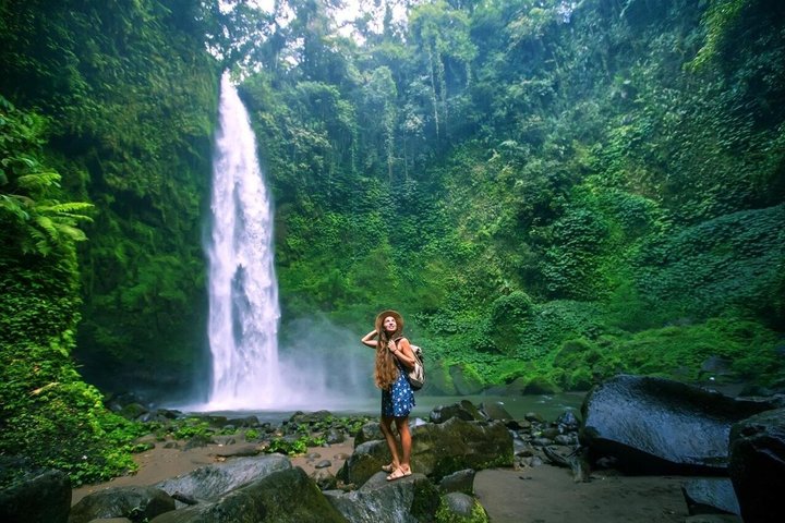 Ubud: Monkey Forest, Rice Terrace, Elephant Cave & Waterfall Tour