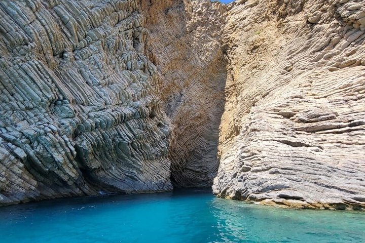 Paleokastritsa Corfu: Paradise, Yali Beach & Blue Caves Boat Tour