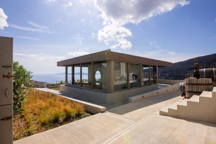 Wine Tasting in Tinos: Sea-View Terrace Tour & Sommelier Guide