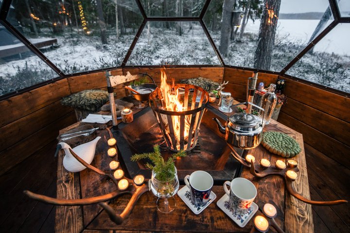 Arctic Magic: Santa's Village, Snowmobiling & Glass Igloo Lunch