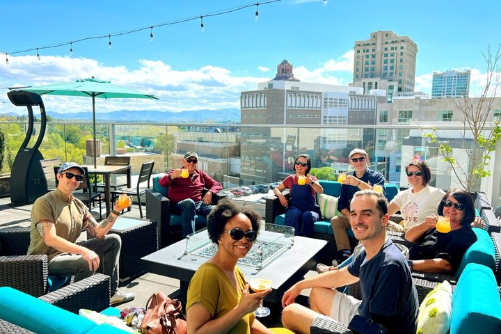 Asheville Rooftop Sunset Tour with Cocktails and Mountain Views