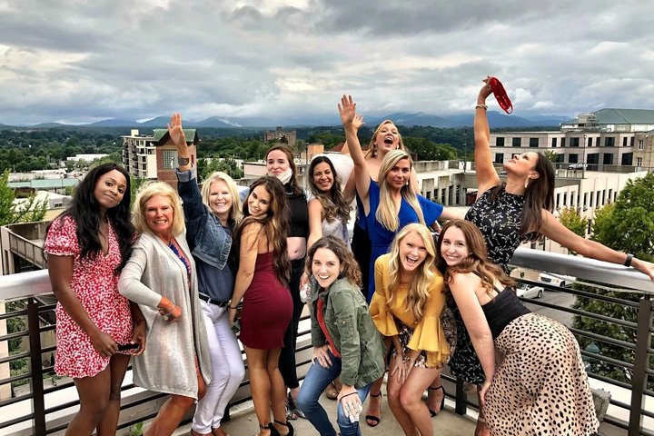 Asheville Rooftop Sunset Tour with Cocktails and Mountain Views