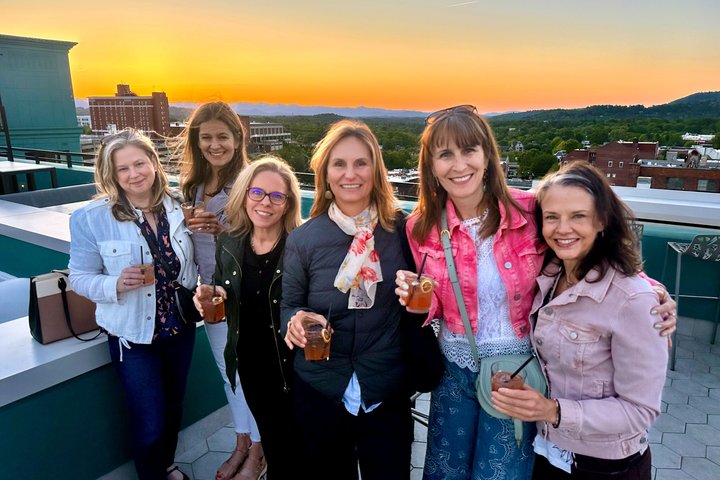 Asheville Rooftop Sunset Tour with Cocktails and Mountain Views