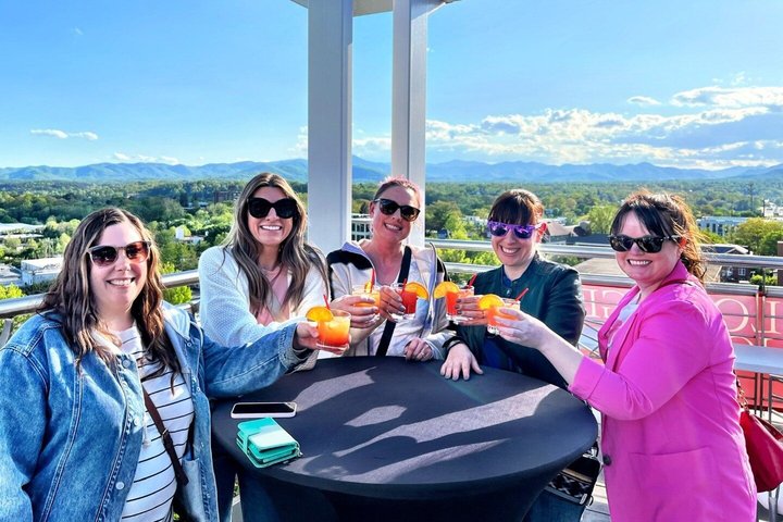 Asheville Rooftop Sunset Tour with Cocktails and Mountain Views