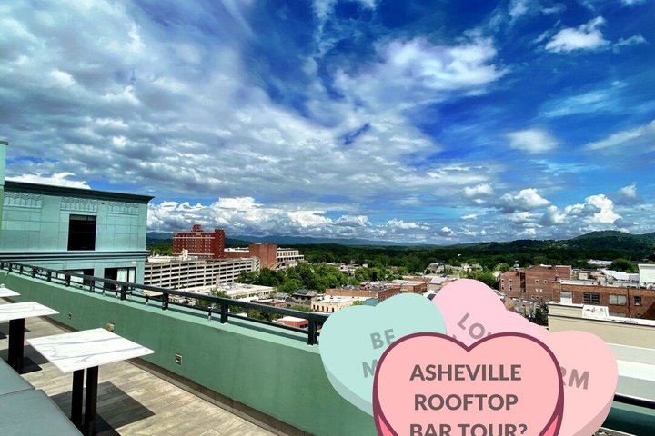 Asheville Rooftop Sunset Tour with Cocktails and Mountain Views