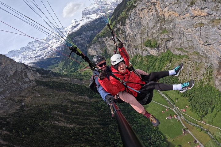 Mürren Lauterbrunnen: Paragliding Panorama Tandem Flights