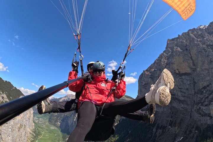 Mürren Lauterbrunnen: Paragliding Panorama Tandem Flights