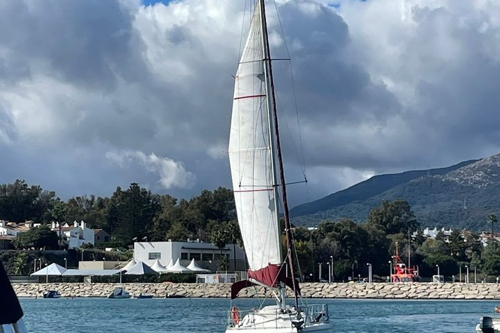Sailing boat Algeciras Bay with Dolphins and Tapas