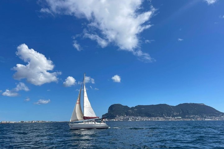 Sailing boat Algeciras Bay with Dolphins and Tapas