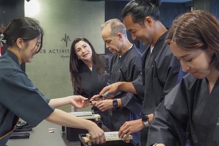 Make Your Own Knife in Osaka (Sharpening and Engraving)