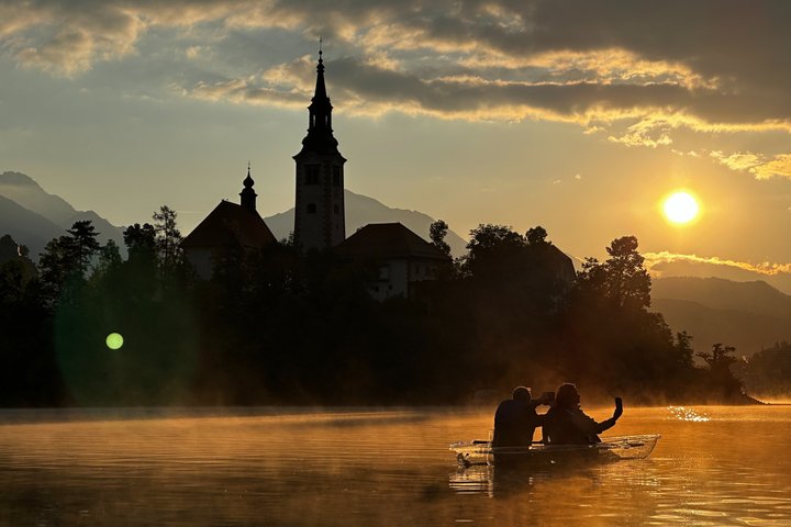 Transparent Kayak Tour with Local Guide on Lake Bled