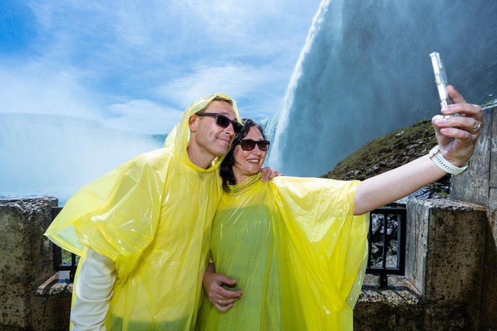 Niagara Falls Tour: Boat Cruise, Journey Behind Falls and Skylon