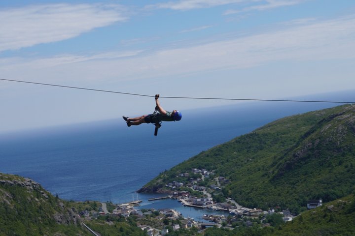 Zipline Adventure Tour Over the Coastline of Petty Harbour