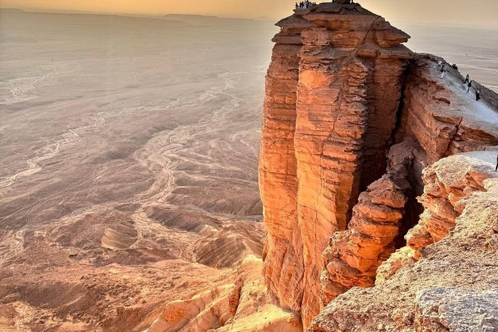 Edge of the World by 4x4 Car, Camels, Gazelles & Sunset