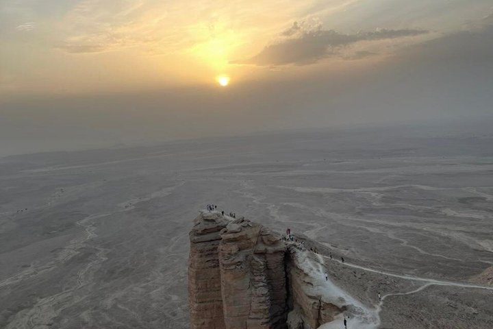 Edge of the World by 4x4 Car, Camels, Gazelles & Sunset