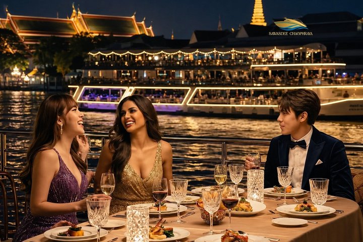 Bangkok Luxury Dinner Cruise with Thai Cultural Show by Sawasdee