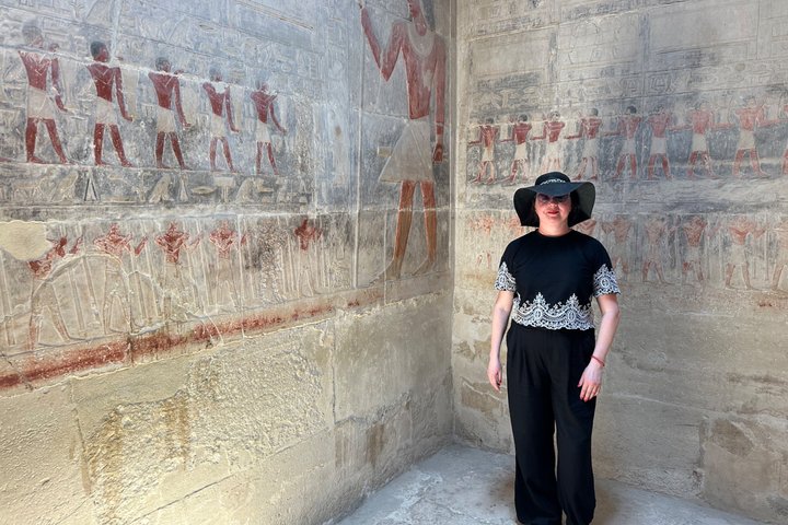 Private Giza Pyramids, Saqqara & Memphis Tour with Egyptologist