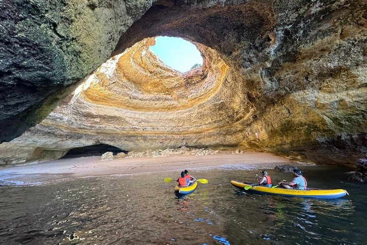 Kayak Guided Tour to Benagil Cave + Sunrise and Sunset