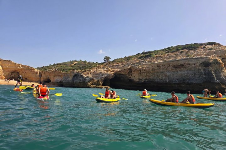 Kayak Guided Tour to Benagil Cave + Sunrise and Sunset