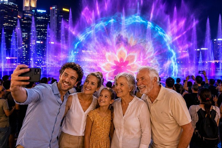 Singapore River Cruise and 2 Must-see Water Light Shows