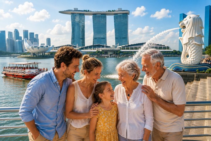 Singapore River Cruise and 2 Must-see Water Light Shows