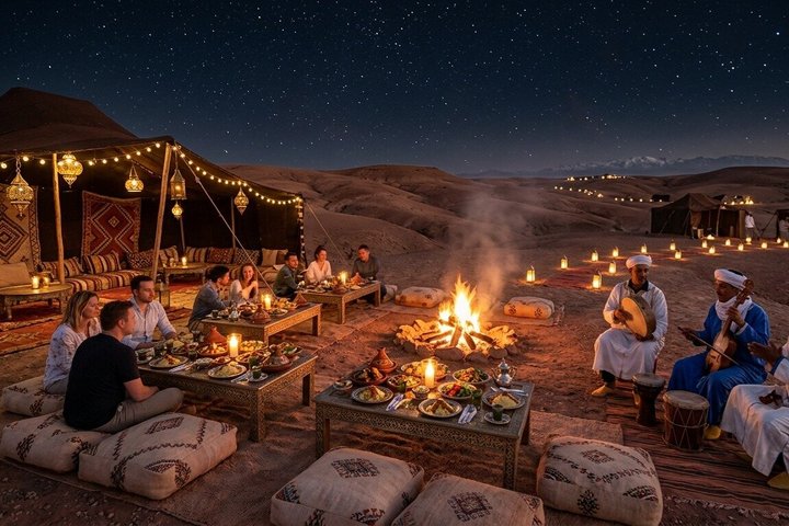 Agafay Desert Quad Bike Camel Ride and Dinner Show