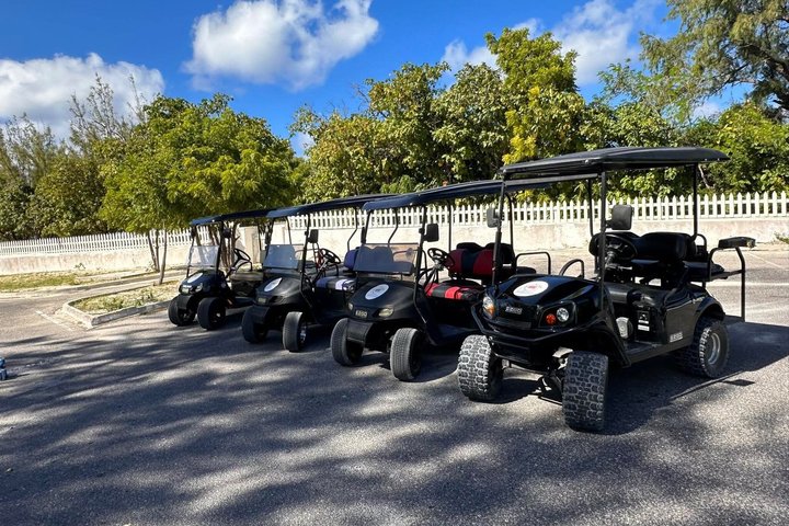 Golf Carts and Jeep Wrangler in Grand Turks