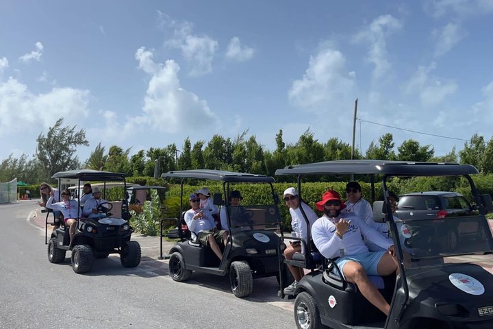 Golf Carts and Jeep Wrangler in Grand Turks