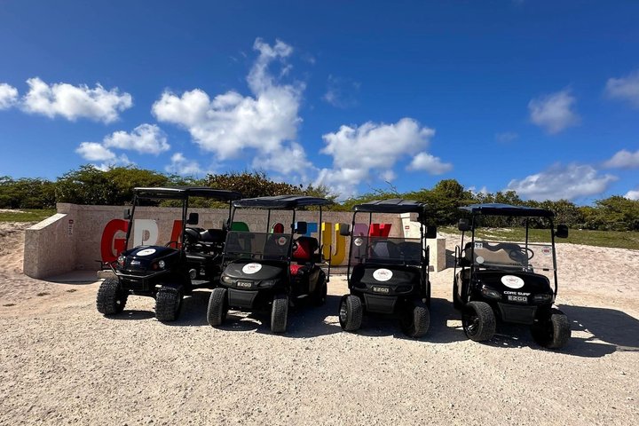Golf Carts and Jeep Wrangler in Grand Turks