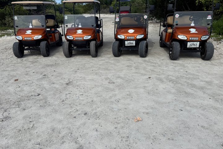 Golf Carts and Jeep Wrangler in Grand Turks