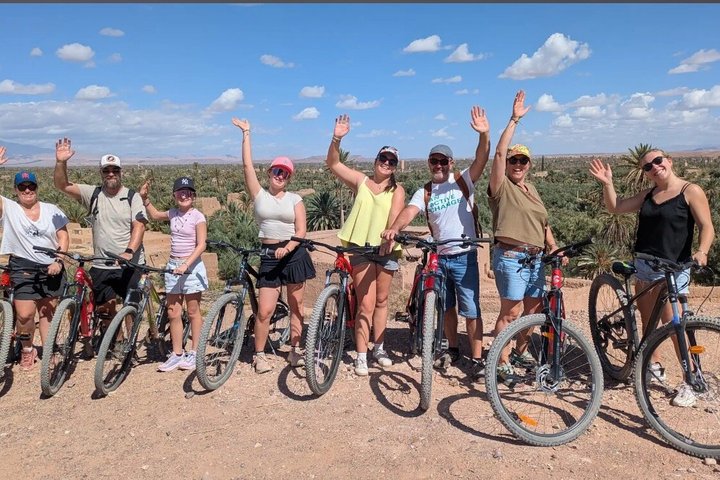 Private half-day mountain bike tour discover Palmeraie Skoura