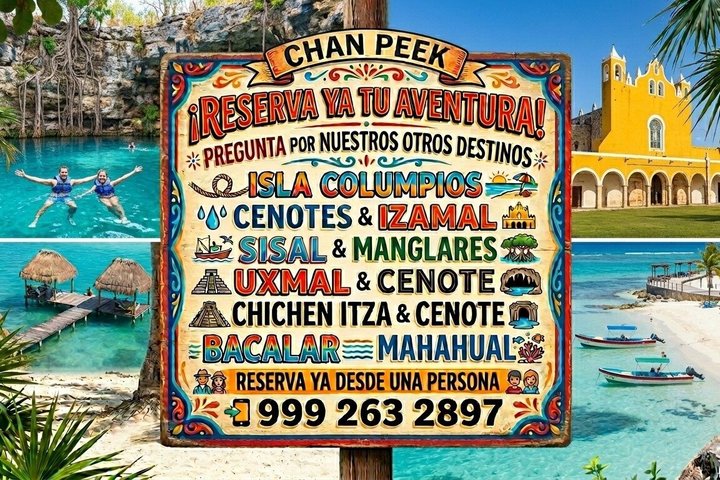 Progreso Beach and Isla Columpios Tour