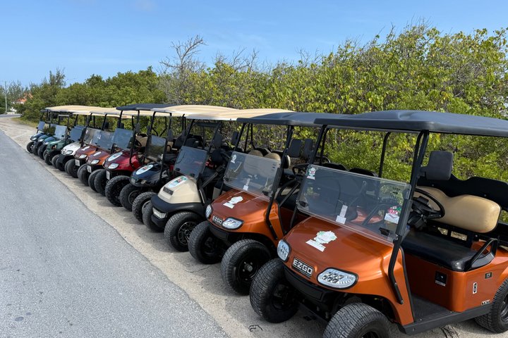 Golf Carts and Jeep Wrangler in Grand Turks