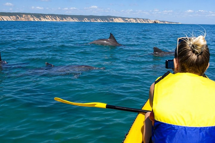 Rainbow Beach: Dolphin & Wildlife Ocean Kayak & Beach 4WD Tour