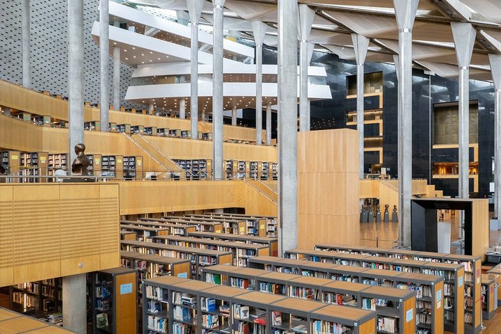 Alexandria Bibliotheca and Greco-Roman Museum from North Coast