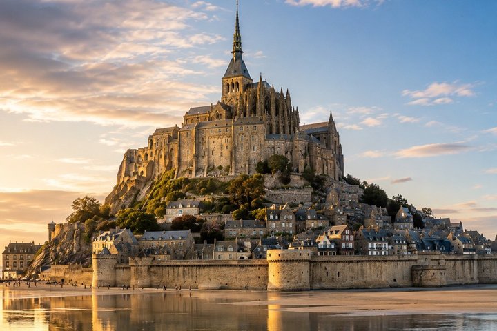 UNESCO World Heritage: Mont St Michel Guided Tour from Cherbourg