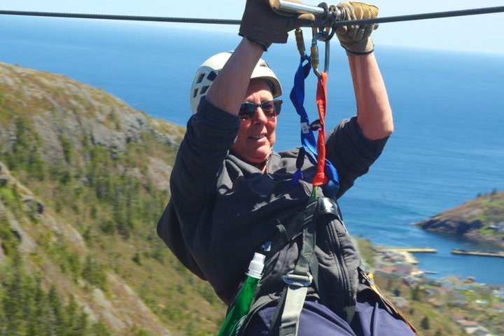 Zipline Adventure Tour Over the Coastline of Petty Harbour