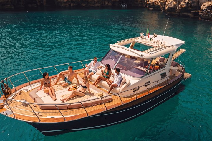 Savelletri Shared Boat 4h Tour with Aperitif Drinks and Snacks