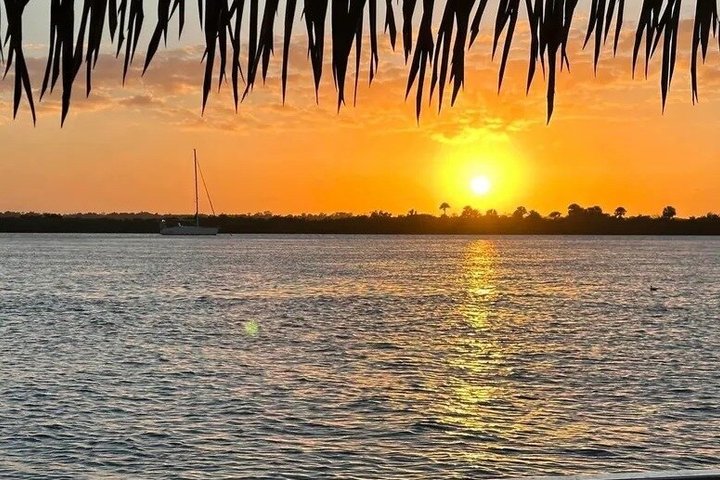 2-Hour Sunset Dolphin Tiki Boat Cruise