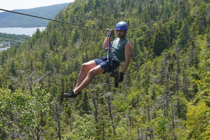 Zipline Adventure Tour Over the Coastline of Petty Harbour
