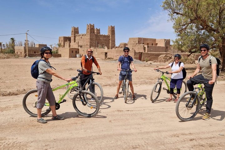 Private half-day mountain bike tour discover Palmeraie Skoura