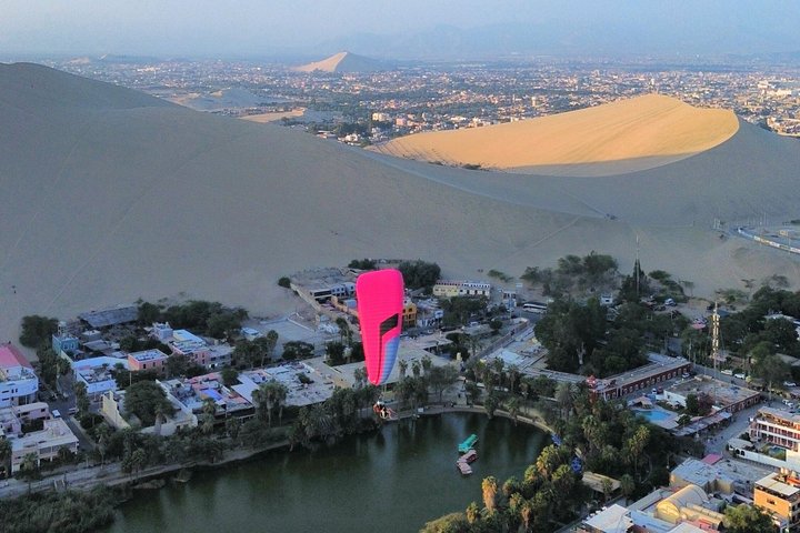 Paragliding over the Desert