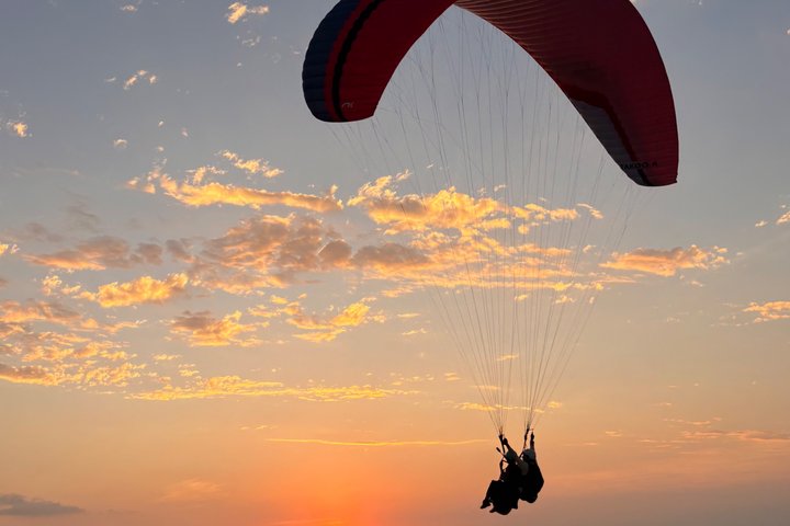 Paragliding over the Desert