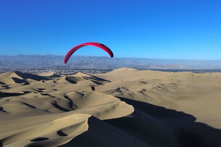 Paragliding over the Desert