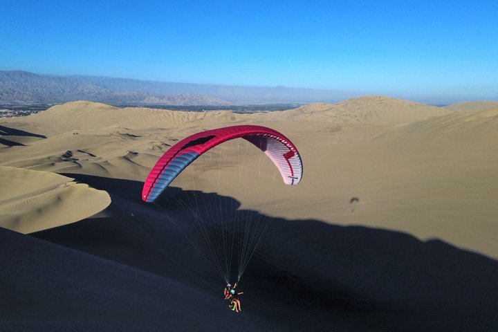 Paragliding over the Desert