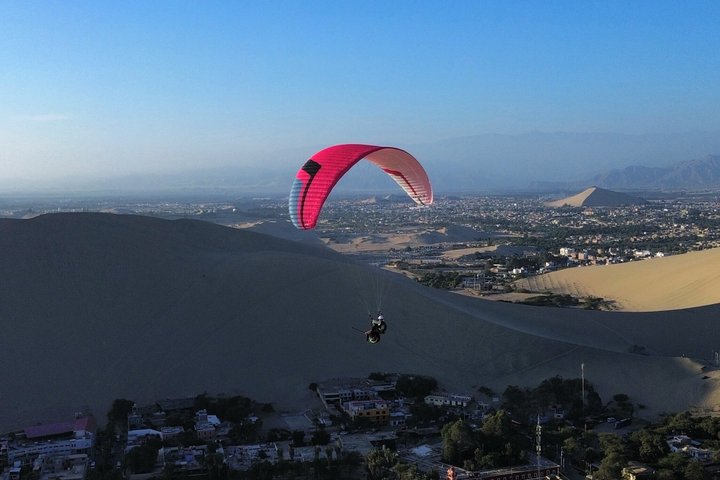 Paragliding over the Desert