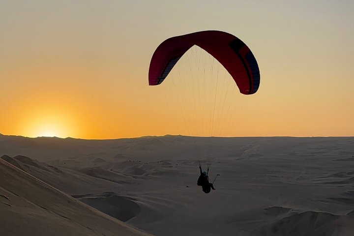 Paragliding over the Desert