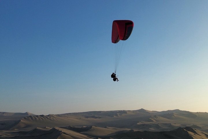 Paragliding over the Desert