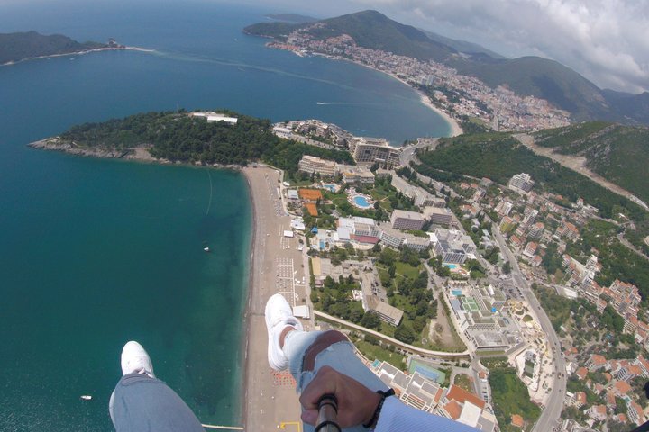 Budva: First-Time Tandem Paragliding Experience with Instructor